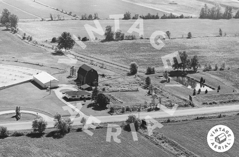 Burnside Drive-In Theatre - Vintage Aerial (newer photo)